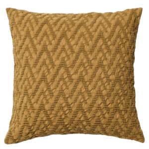 Kave Home Hořčicově žlutý bavlněný povlak na polštář Evone 50 x 50 cm