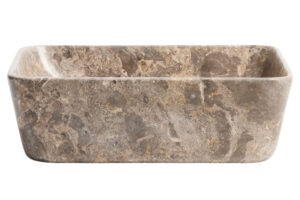 Kave Home Šedé mramorové umyvadlo na desku Darnen 40 x 40 cm