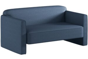 Micadoni Tmavě modrá dvoumístná pohovka Abby 140 cm