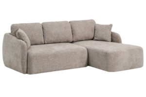 Kave Home Hnědošedá rozkládací pohovka Laira 246 cm