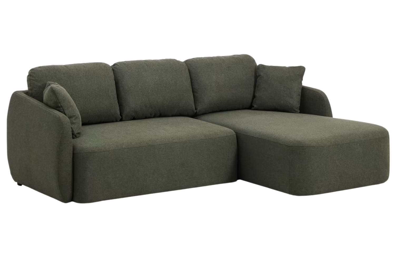 Kave Home Tmavě zelená rozkládací pohovka Laira 246 cm