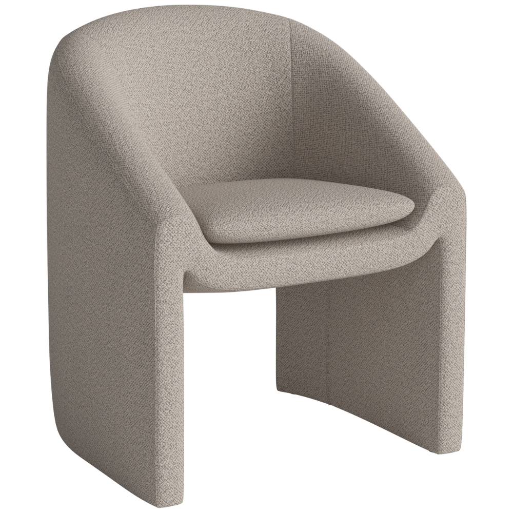 Bolia Pískově hnědá bouclé jídelní židle Mielo