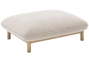 Micadoni Světle béžová podnožka Ada 95 x 65 cm