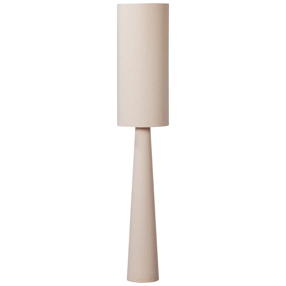 WOOOD Béžová bouclé stojací lampa Loft 187 cm