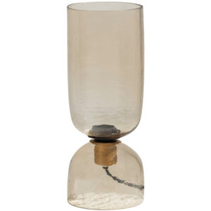 WOOOD Béžová skleněná stolní lampa Gigi