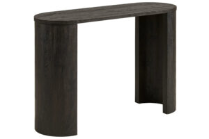 Nordic Living Hnědý toaletní stolek Bibion 114 x 38 cm