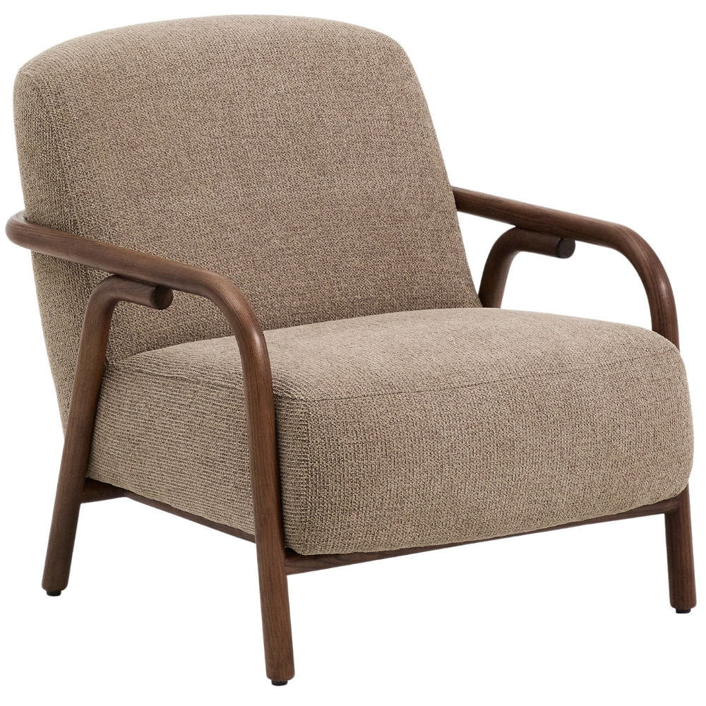 Kave Home Hnědé čalouněné křeslo Sylo