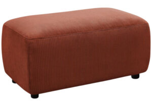 Bobochic Paris Terakotově oranžová manšestrová podnožka Enjoy 92 x 48 cm