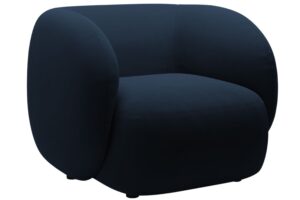 Micadoni Královsky modré sametové křeslo Kate