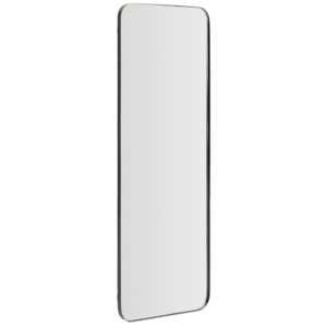 Kave Home Černé kovové závěsné zrcadlo Marco 100 x 30 cm