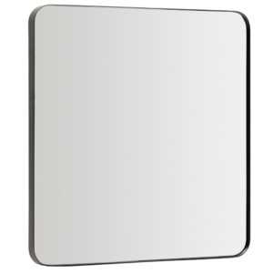 Kave Home Černé kovové závěsné zrcadlo Marco 60 x 60 cm