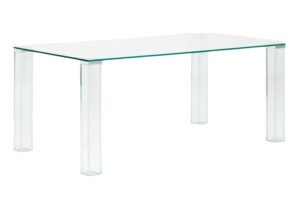 Kave Home Skleněný jídelní stůl Adularia 160 x 90 cm