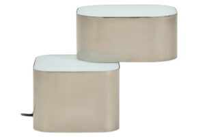 Kave Home Šedá kovová stolní lampa Tanden