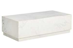 Kave Home Bílý mramorový konferenční stolek Sorein 100 x 50 cm