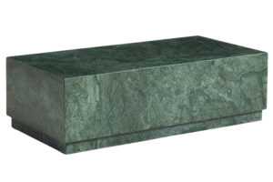 Kave Home Tmavě zelený mramorový konferenční stolek Sorein 100 x 50 cm