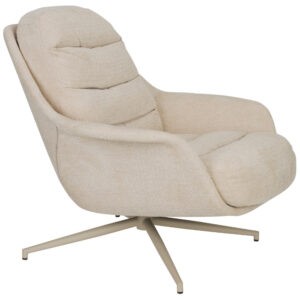 Béžové otočné křeslo ZUIVER PHILLY