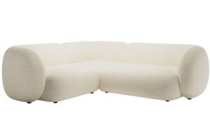 Micadoni Světle béžová rohová pohovka Kate 252 cm