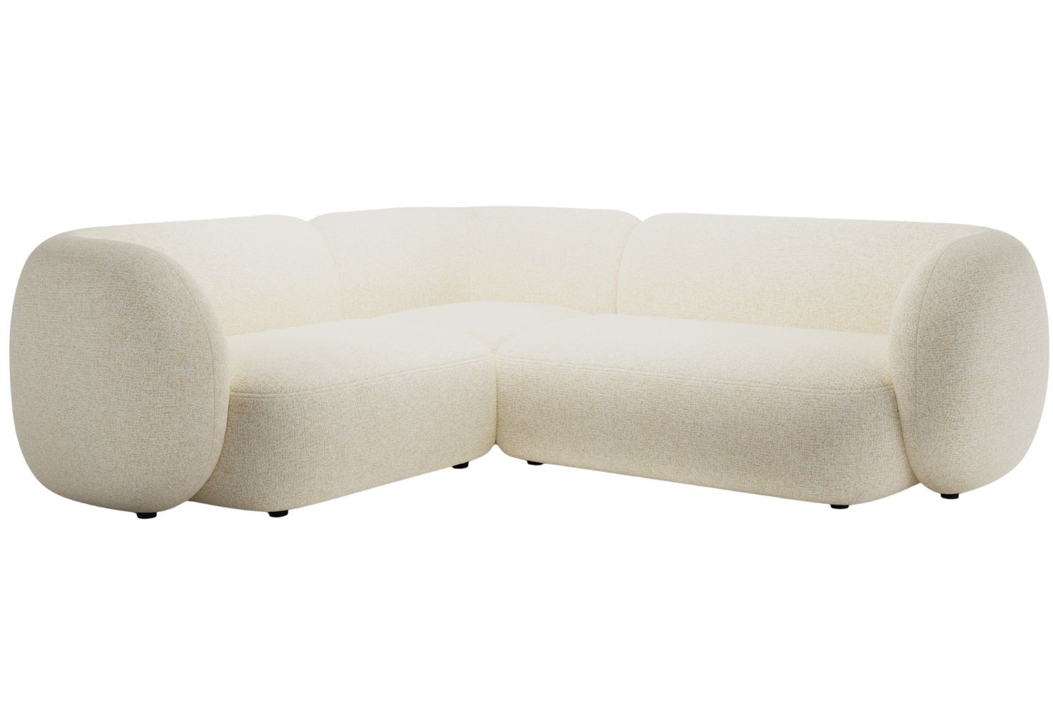 Micadoni Světle béžová rohová pohovka Kate 252 cm