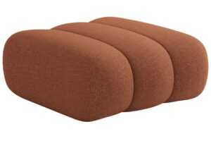 Cosmopolitan Design Terakotově oranžová podnožka Koge 95 x 95 cm