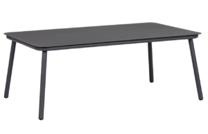 Bizzotto Černý kovový zahradní stolek Spike 104 x 61 cm