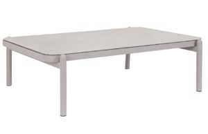 Bizzotto Světle šedý skleněný zahradní konferenční stolek Florencia 120 x 75 cm
