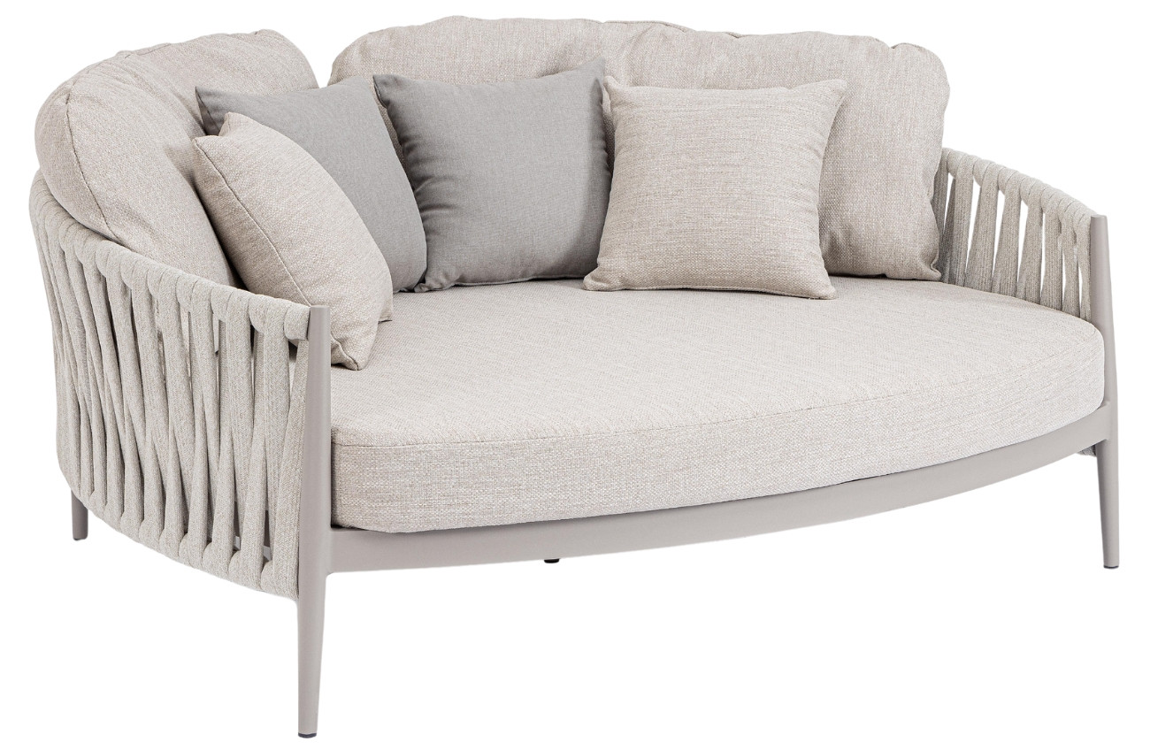 Bizzotto Světle šedé zahradní dvojlehátko Jacinta