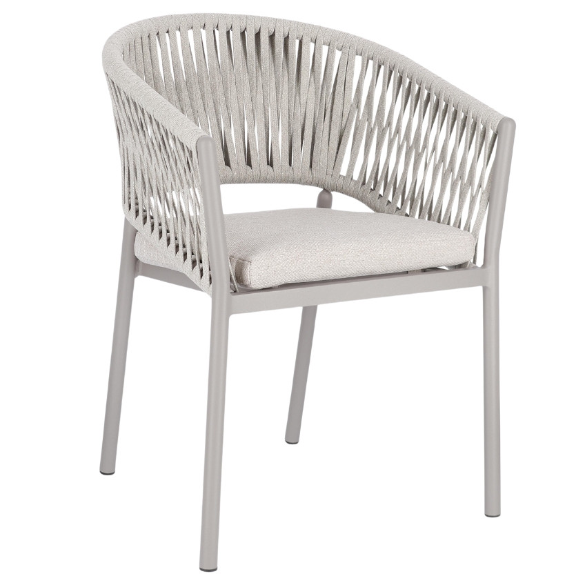 Bizzotto Světle šedá zahradní židle Florencia