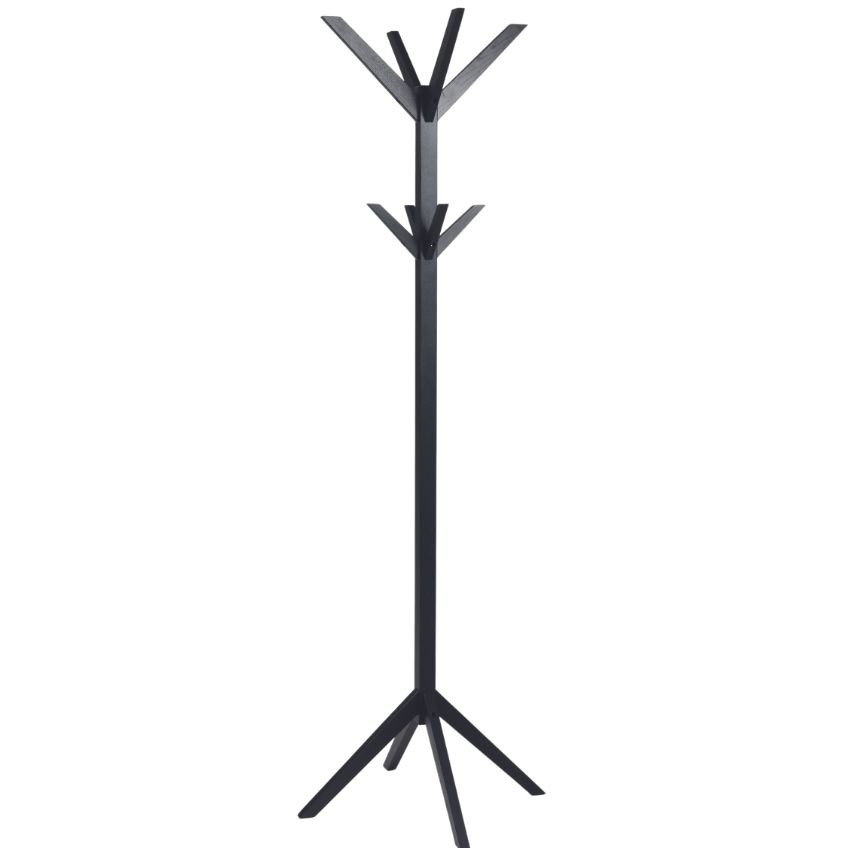 Rowico Černý dubový stojací věšák CONFETTI 178 cm