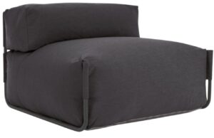 Kave Home Tmavě šedý zahradní modul Square 101 x 101 cm