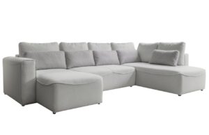 Miuform Béžová rozkládací pohovka Homely Tommy 331 cm