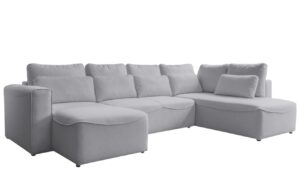 Miuform Světle šedá rozkládací pohovka Homely Tommy 331 cm