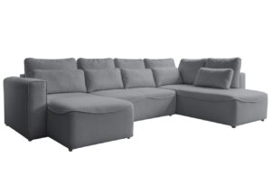 Miuform Šedá rozkládací pohovka Homely Tommy 331 cm