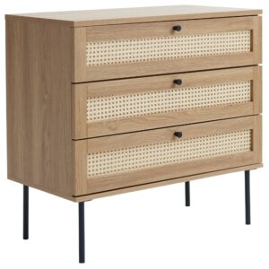 Unique Furniture Komoda Pensacola 80 x 40 cm s dubovým dekorem