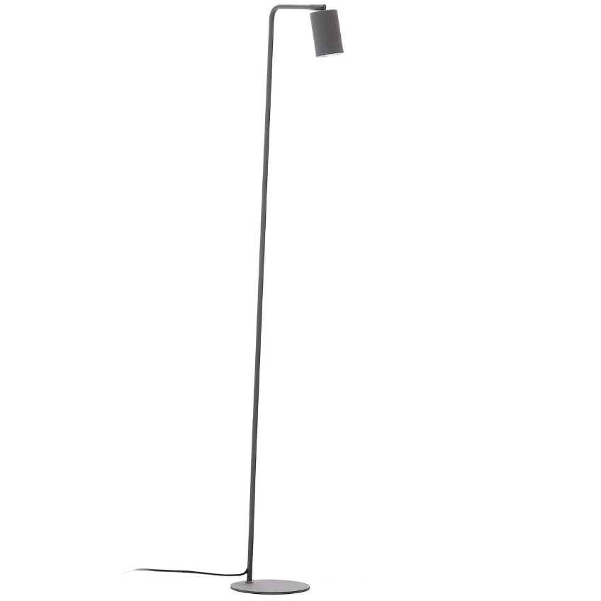 Šedá kovová stojací lampa Kave Home Manie 147 cm