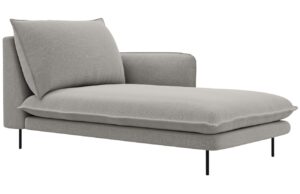 Cosmopolitan Design Světle šedá čalouněná lenoška Vienna 170 cm