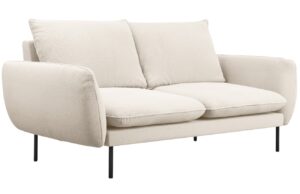 Cosmopolitan Design Béžová bouclé dvoumístná pohovka Vienna 160 cm
