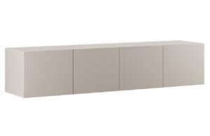 Marckeric Béžový lakovaný TV stolek Daroca 180 x 35 cm