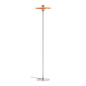 Kave Home Oranžová kovová stojací lampa Nuvira 130 cm
