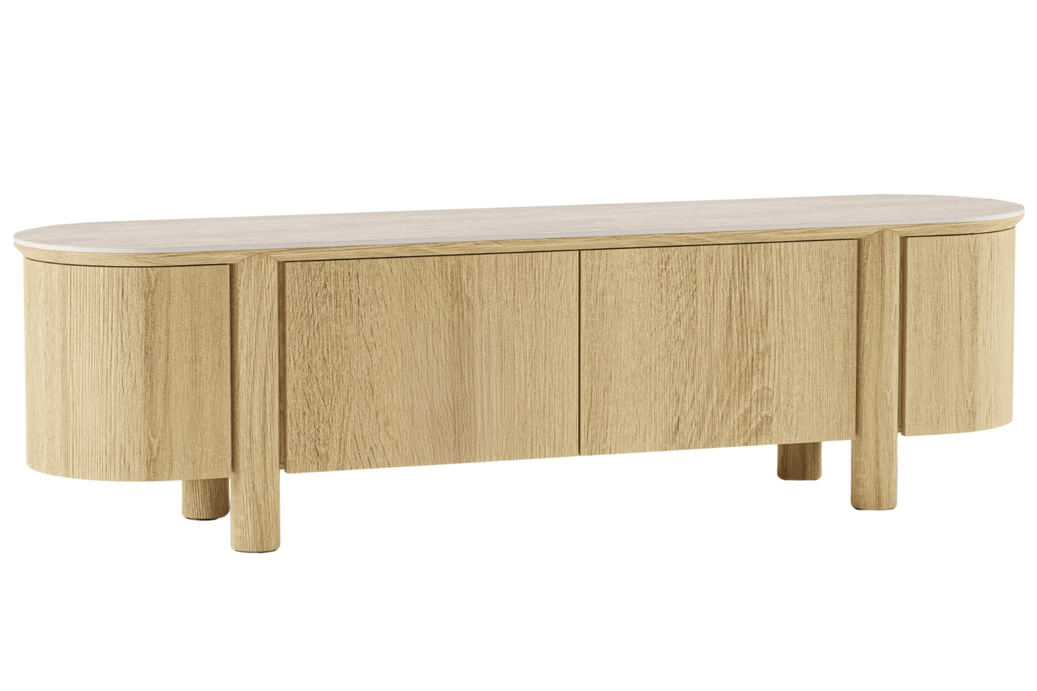 NovaNook Dubový TV stolek Cecile 200 x 48 cm