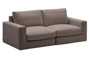 Kave Home Tmavě hnědá modulární pohovka Alea 220 cm