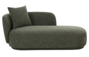 Nordic Living Zelená lenoška Mykonios 175 cm