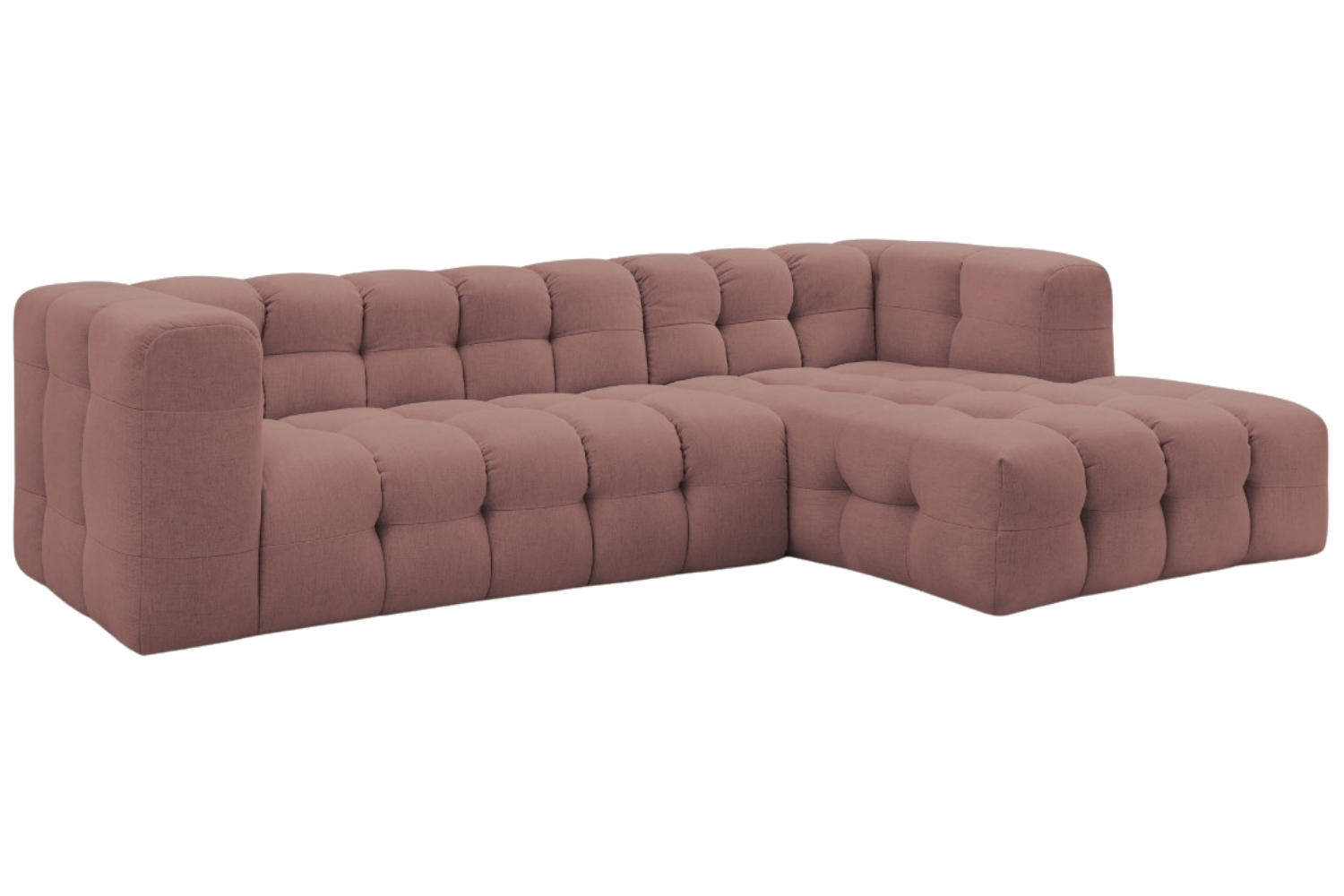 Bobochic Paris Růžová rohová pohovka Cloud 288 cm