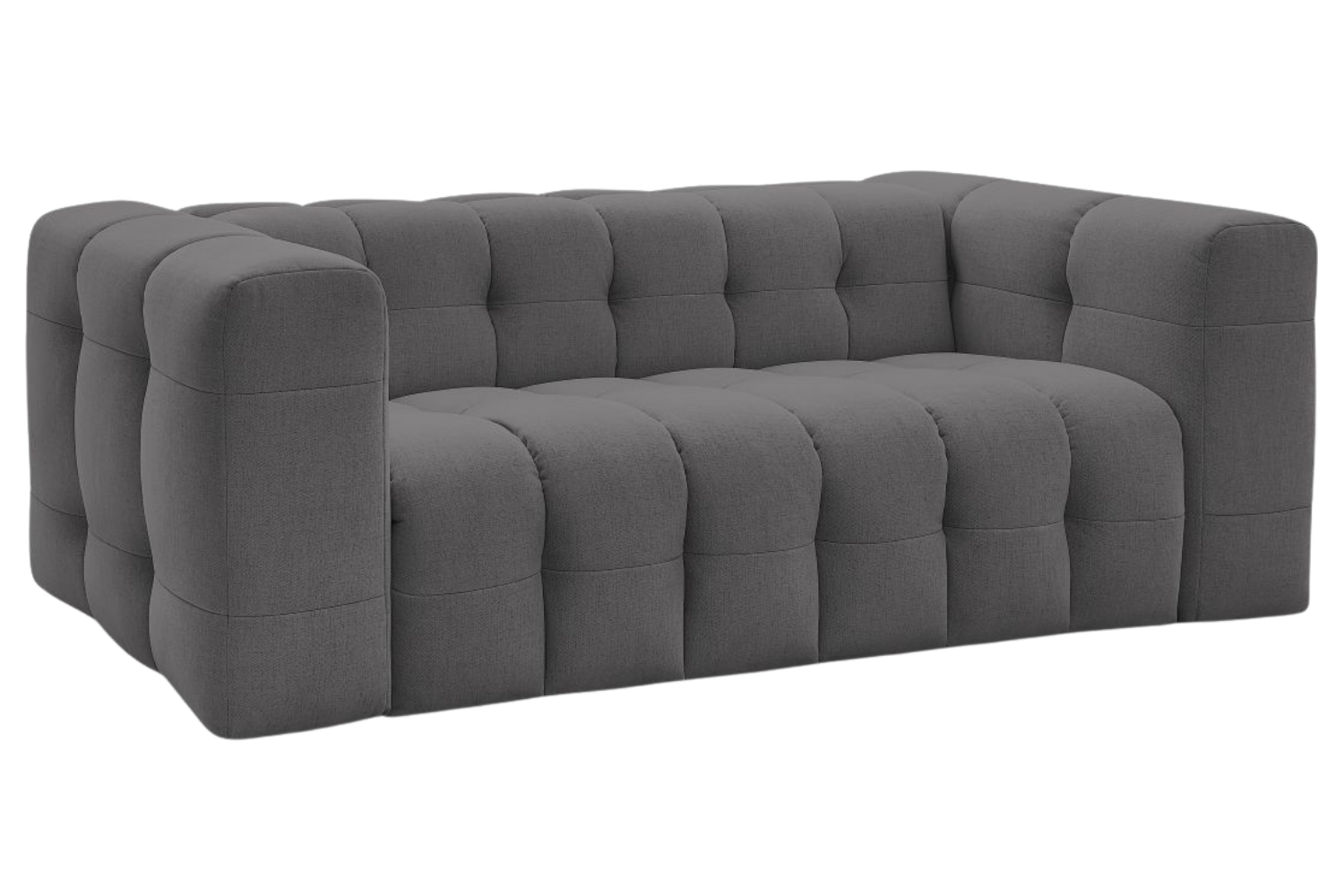 Bobochic Paris Tmavě šedá rozkládací pohovka Cloud 228 cm