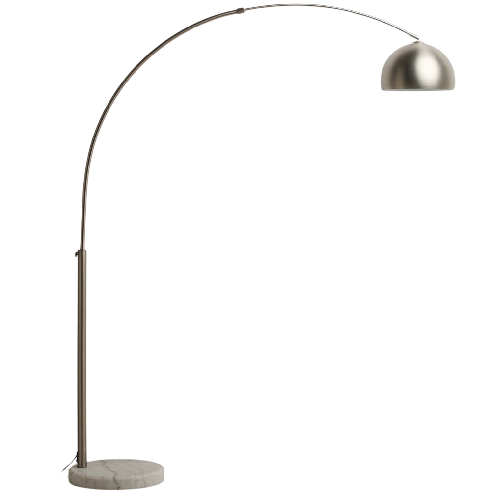Kave Home Stříbrná stojací lampa Madali 160-185 cm