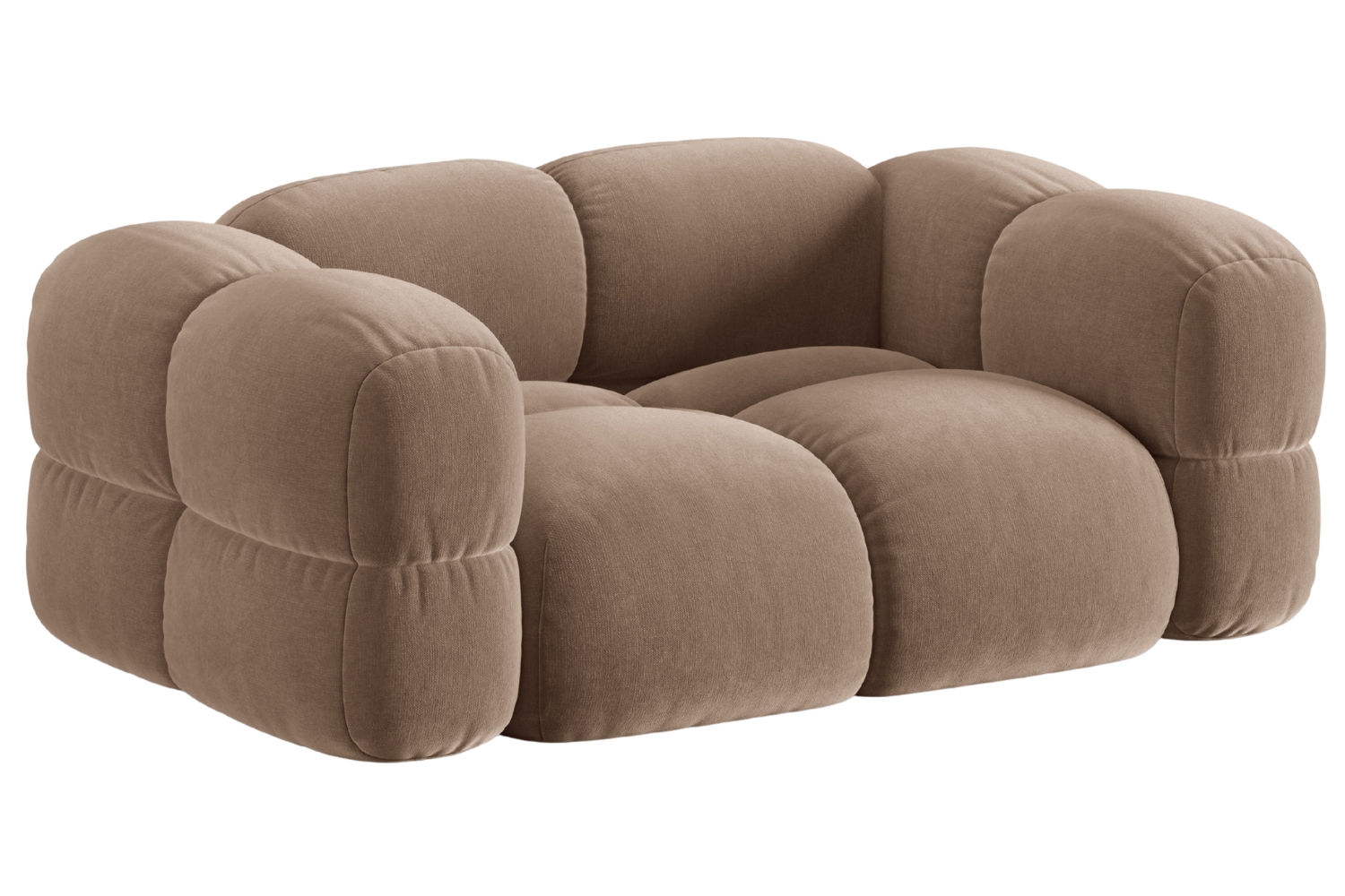 Cosmopolitan Design Tmavě béžová sametová dvoumístná pohovka Loretto 180 cm