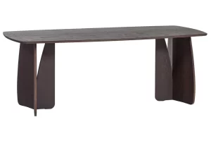 WOOOD Tmavý dubový jídelní stůl Veere 200 x 100 cm