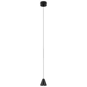 Nova Luce Černé kovové závěsné LED světlo Irmos 6 cm