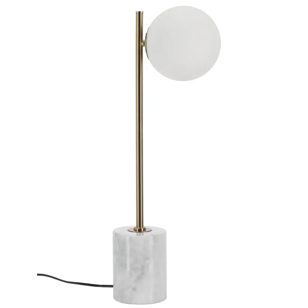 Bizzotto Zlatá mramorová stolní lampa Halen 58 cm