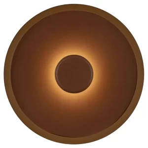 Nova Luce Hnědé kovové nástěnné LED světlo Dorell 26 cm