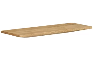 Nordic Living Dubová nástěnná police Calcata 43 cm